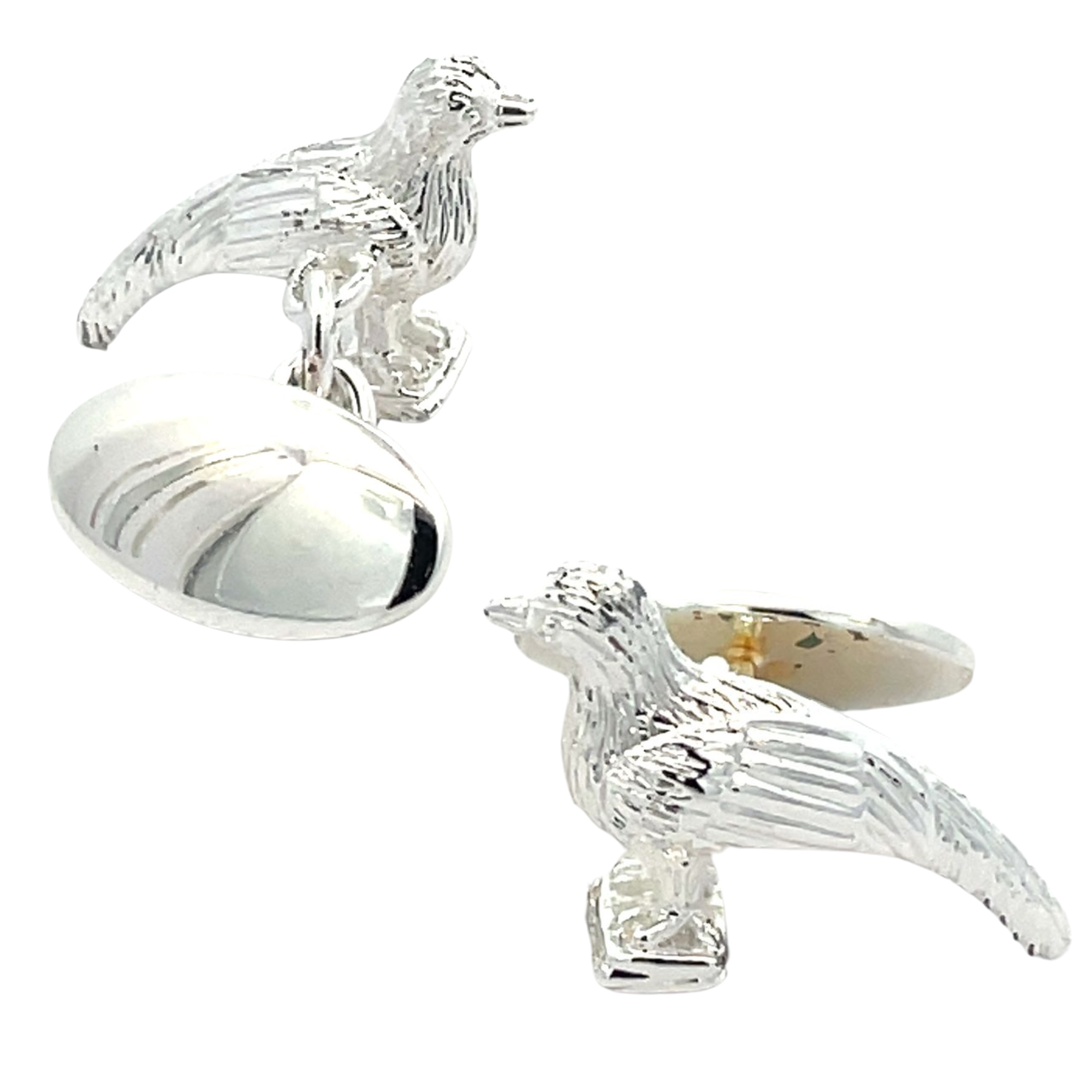 Pheasant (with chain) Cufflinks