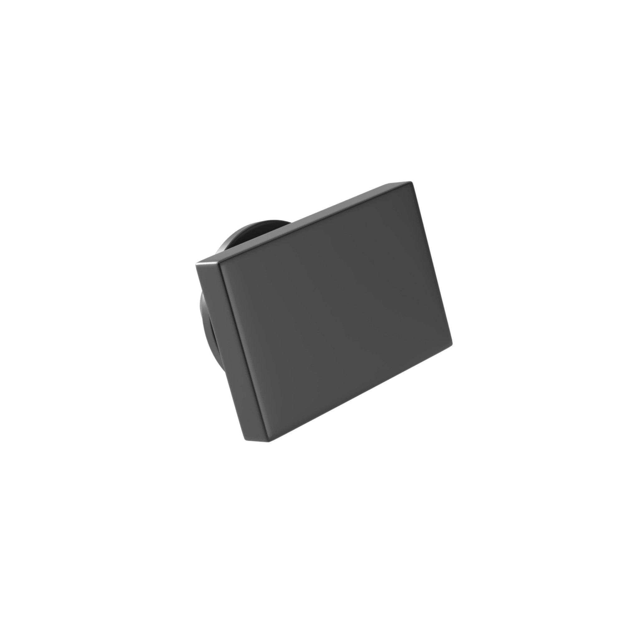 Rectangle Brushed Black Engravable Lapel Pin