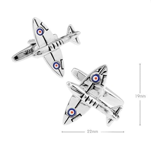 Spitfire Airplane Cufflinks