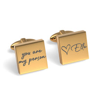 You Are My Person Engraved Cufflinks