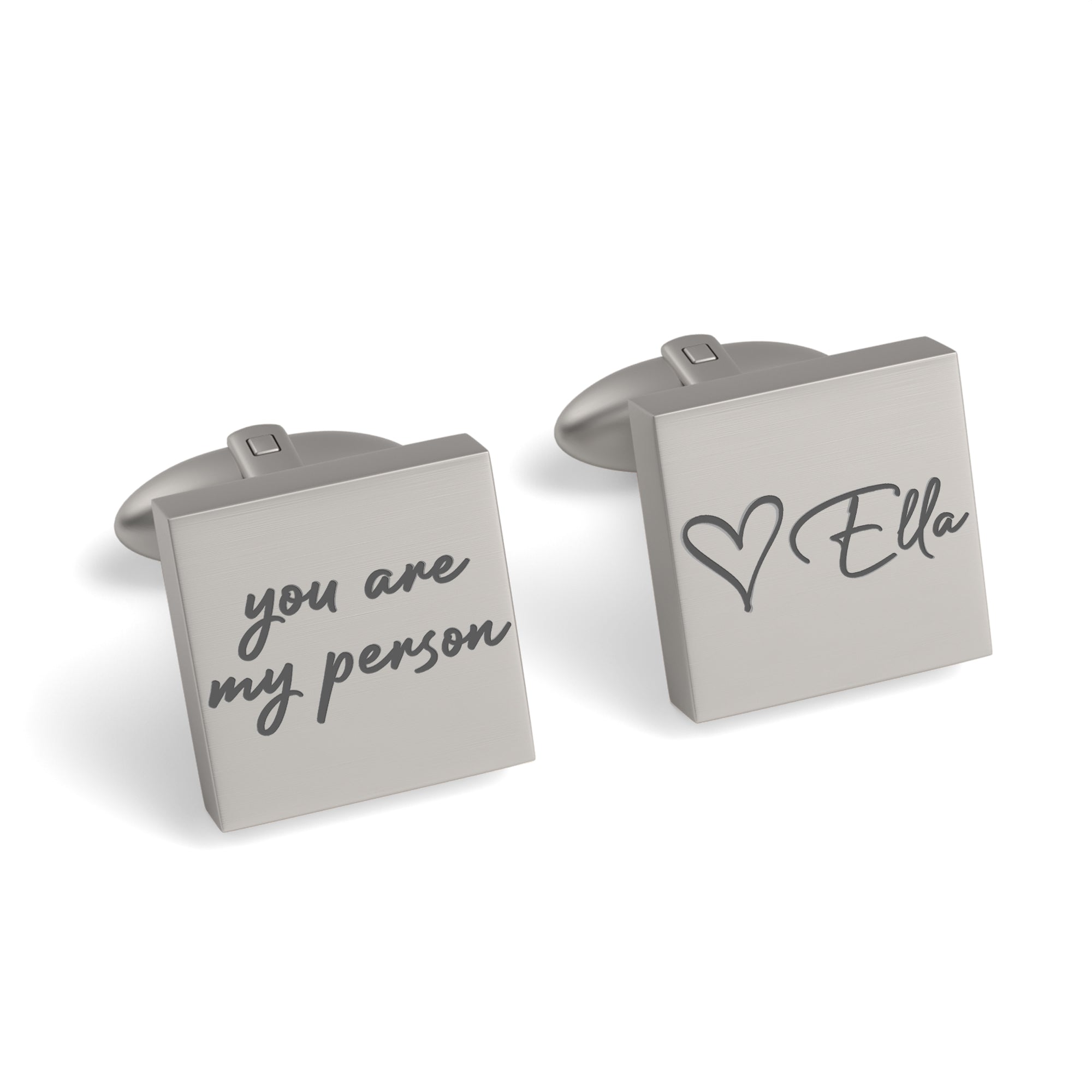 You Are My Person Engraved Cufflinks