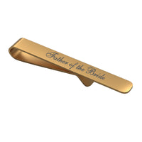 Wedding Role Father of the Bride Engraved Tie Bar