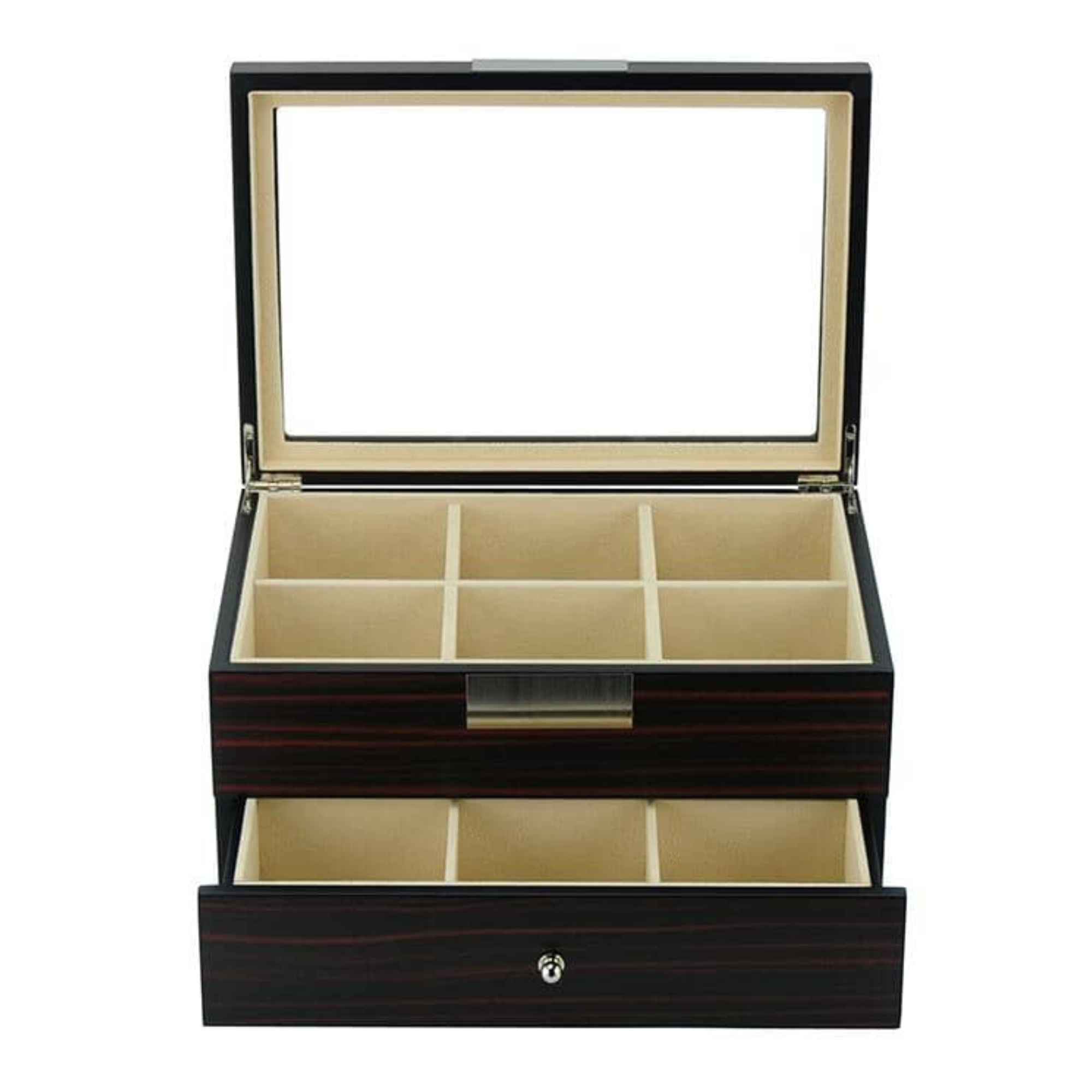 Seconds - Ebony Wooden Tie Box for 12