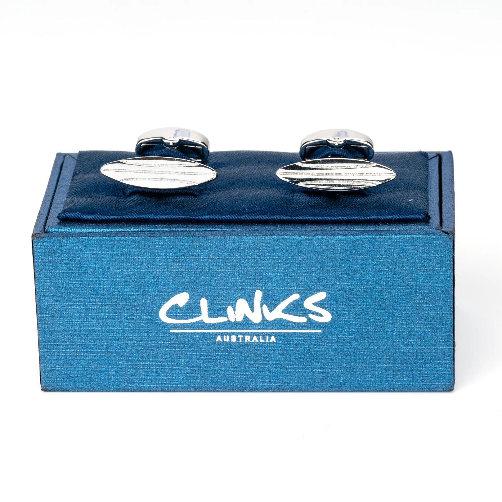 Silver Surfboard Cufflinks