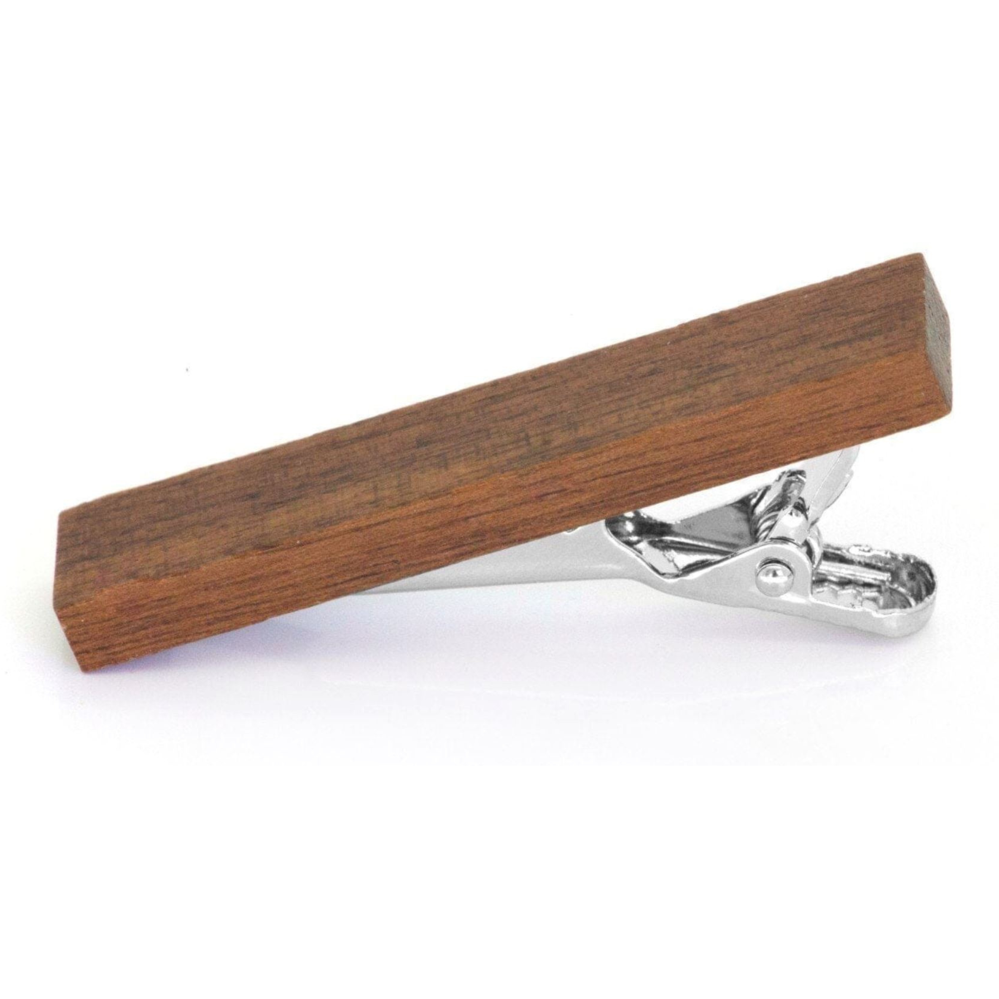 Large Dark Wood Tie Clip