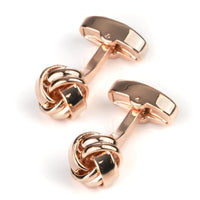 Rose Gold Knot Cufflinks