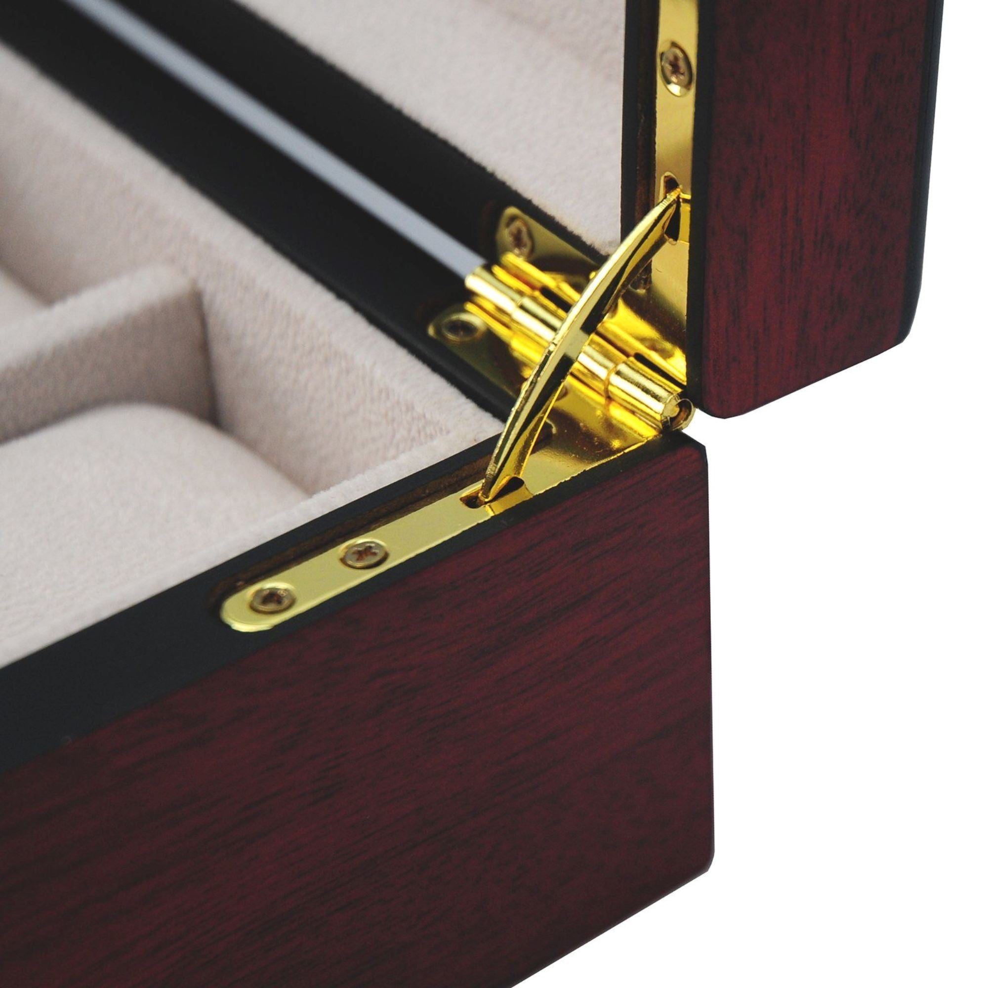 24 Slots Wooden Watch Box Watch Boxes Clinks