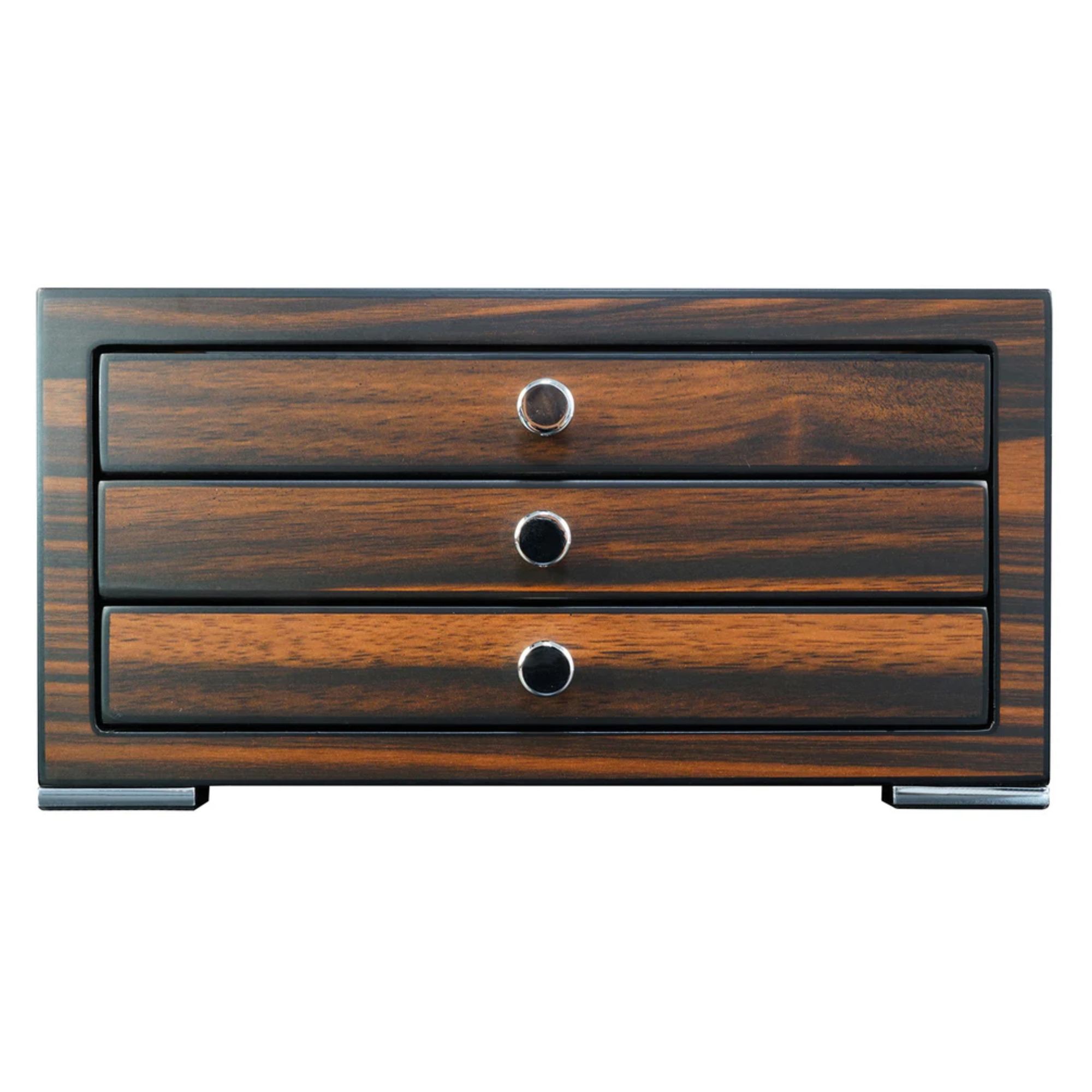 24 Slots Ebony Wooden Pen Box