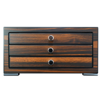 24 Slots Ebony Wooden Pen Box