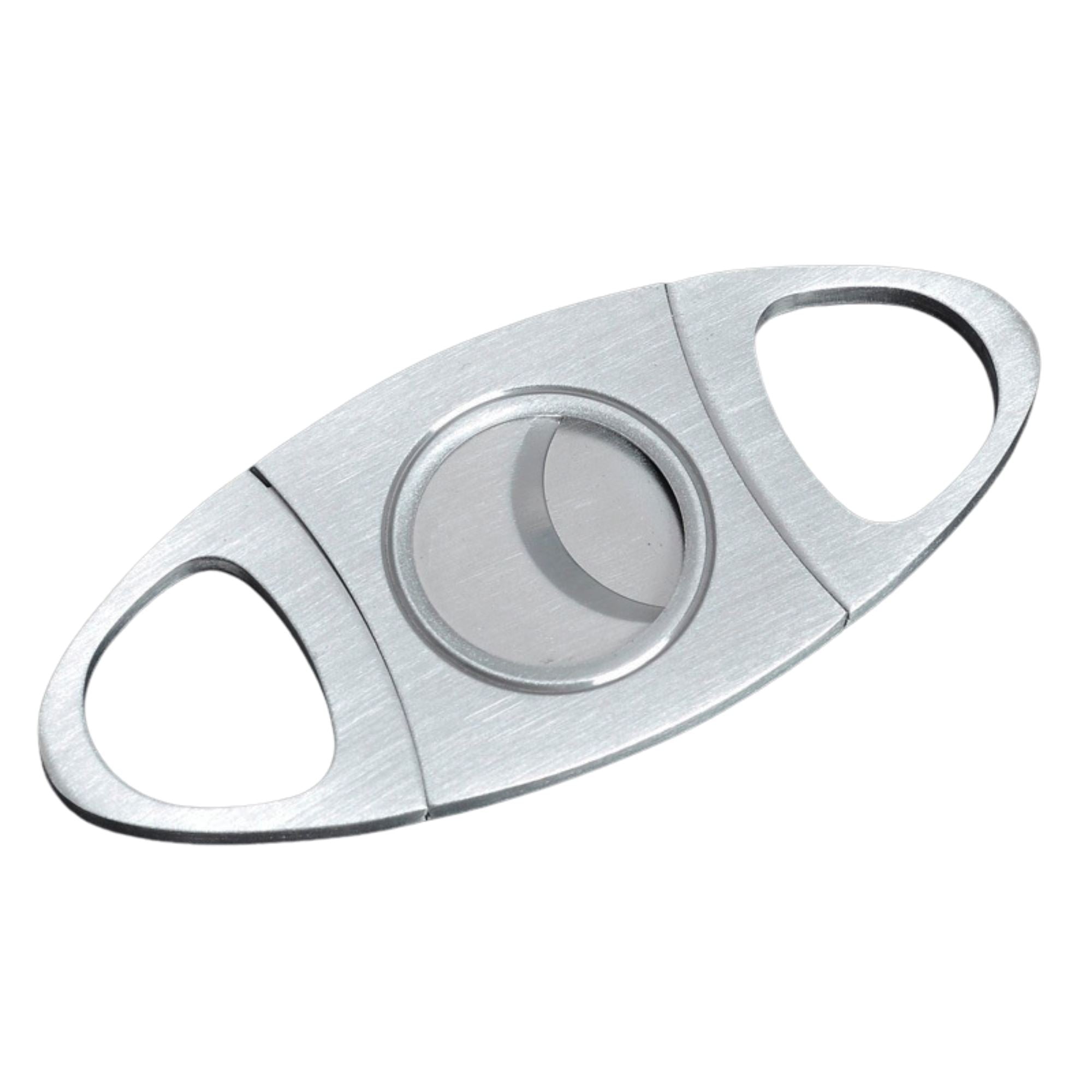 Silver Two Finger 56 Ring Gauge Cigar Cutter Boxed Cigar Cutter Clinks Australia