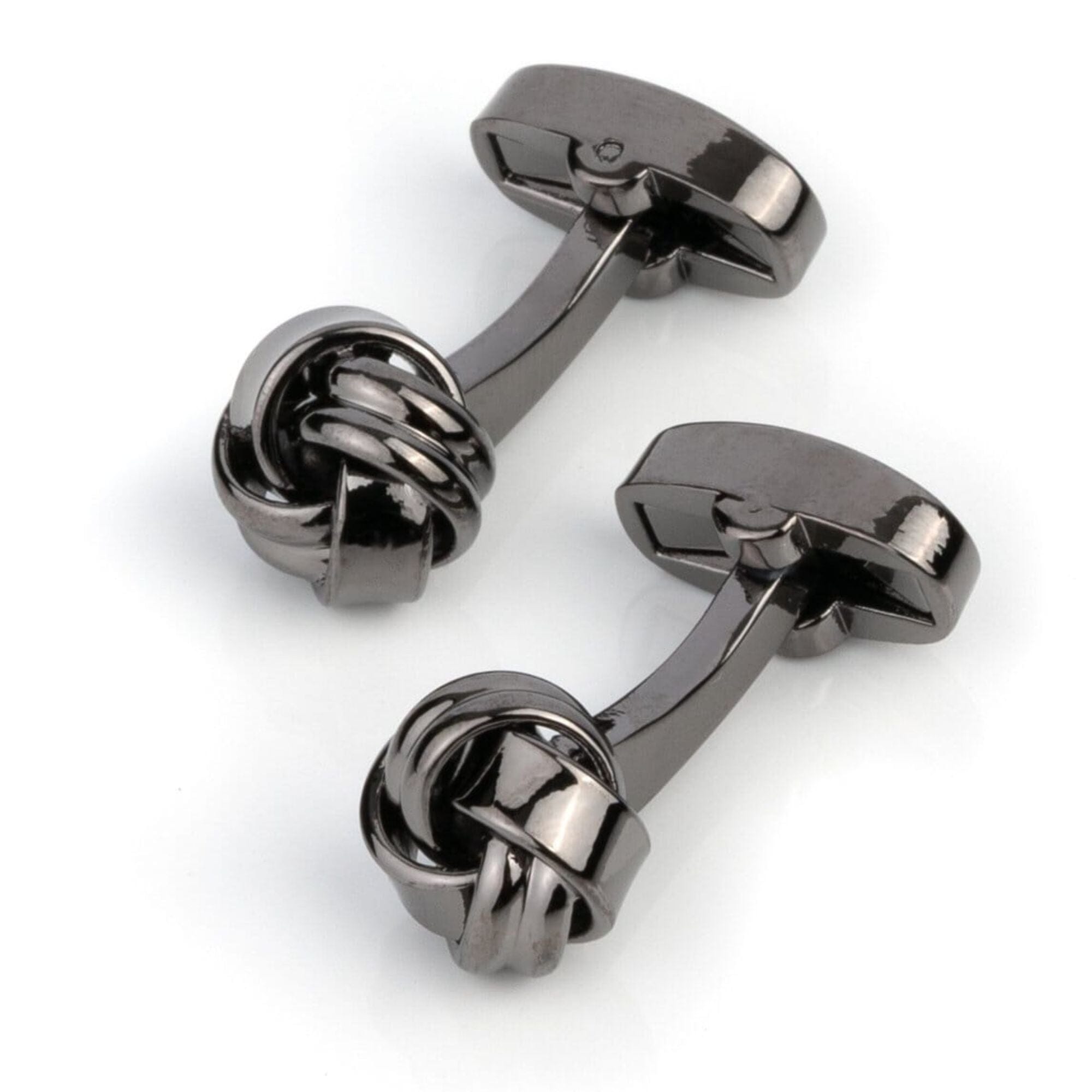 Gunmetal Knot Cufflinks Classic & Modern Cufflinks Clinks Australia Gunmetal Knot Cufflinks