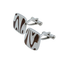 River Wood and Stainless Steel Cufflinks Classic & Modern Cufflinks Clinks Australia