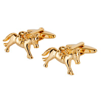 "Melbourne Cup" Horse Racing Gold Cufflinks Novelty Cufflinks Clinks Australia