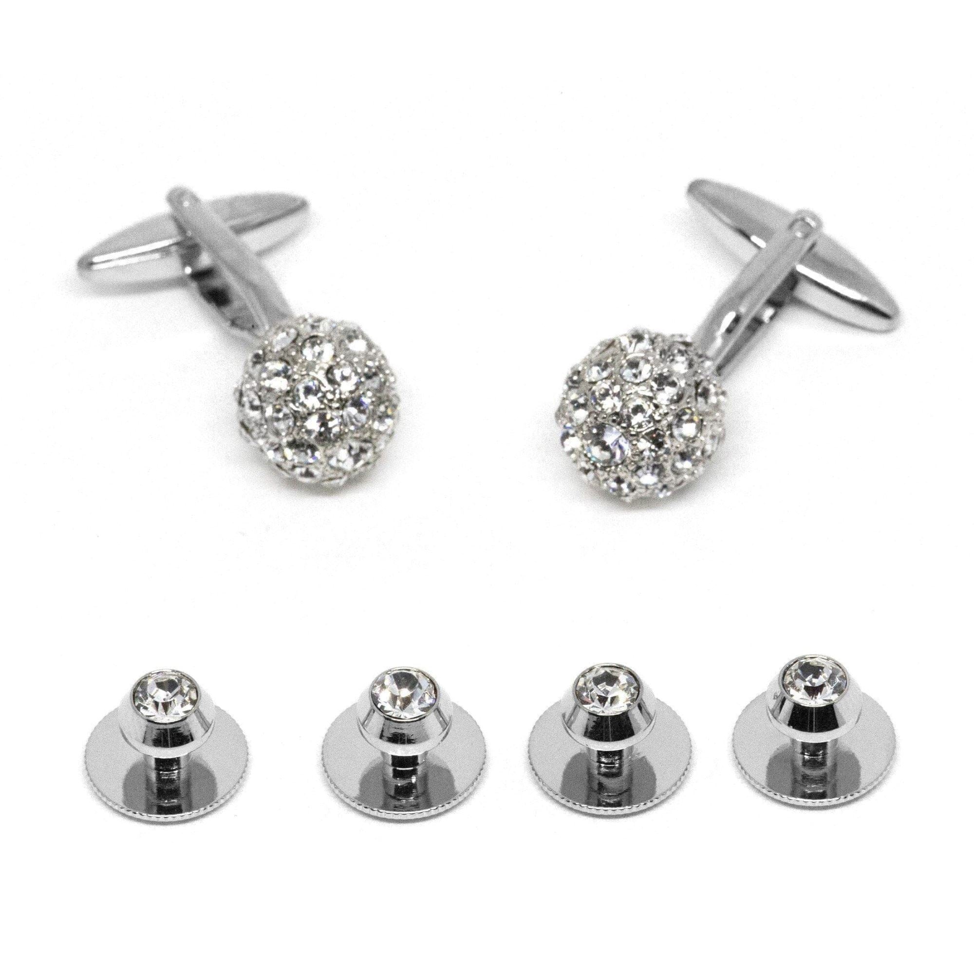 Crystal Ball Cufflinks and Stud Set Stud Sets Clinks Australia