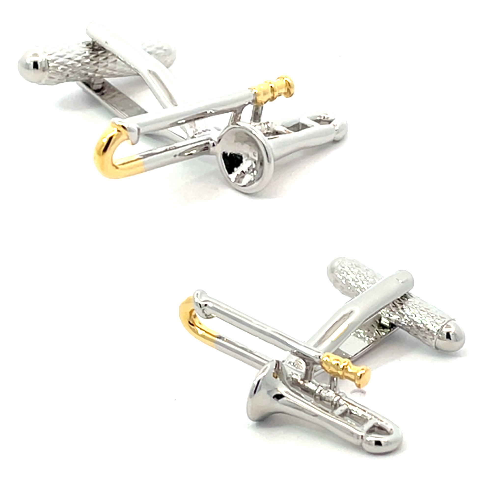 Trombone (Two Tone) Cufflinks