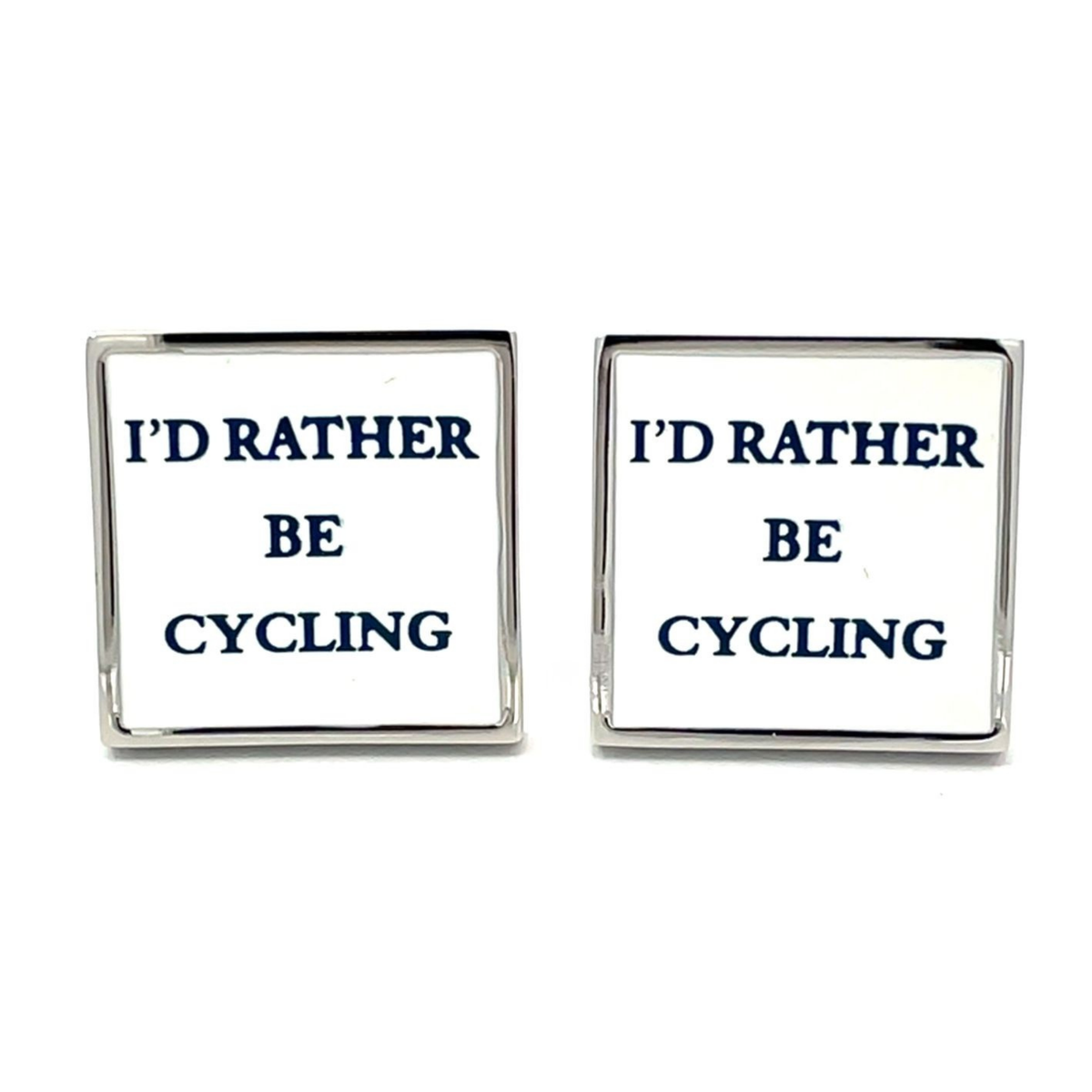 I'd Rather Be Cycling Cufflinks