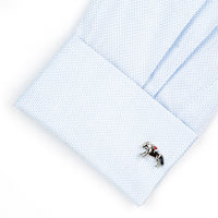 Racing Horses with Jockey (Colour) Cufflinks