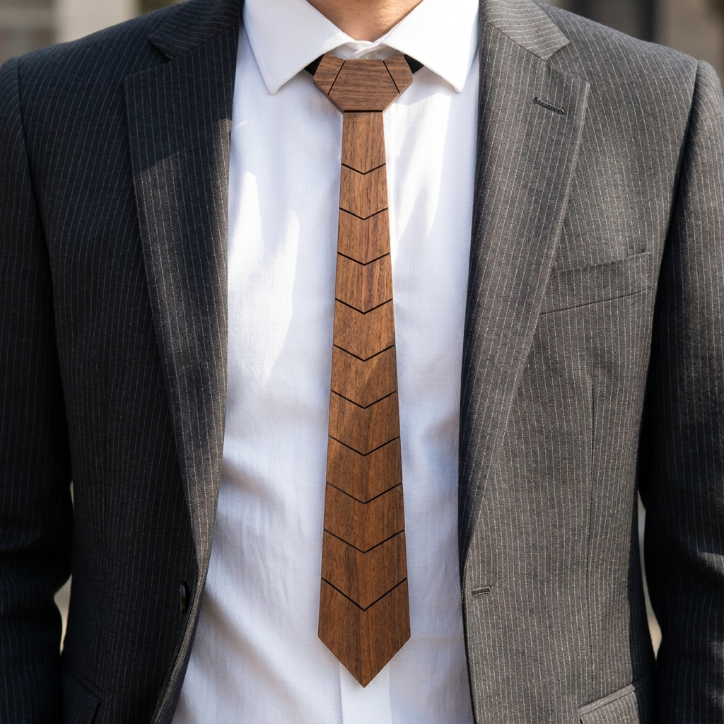 Solid Wood Neck Tie