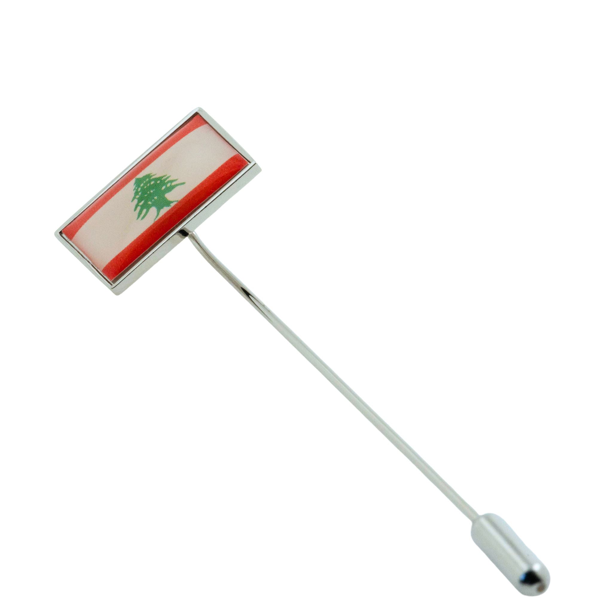 Flag of Lebanon Stick Pin Lapel Pin Clinks