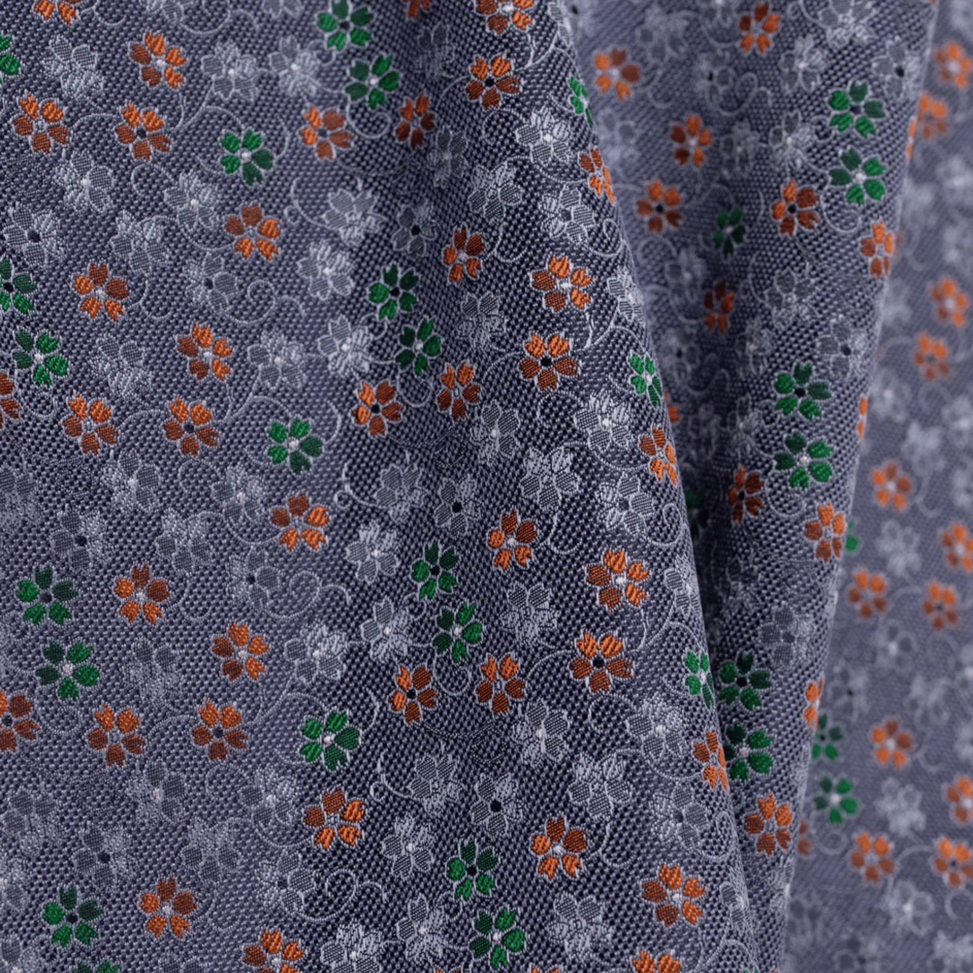 Blue Floral Pocket Square