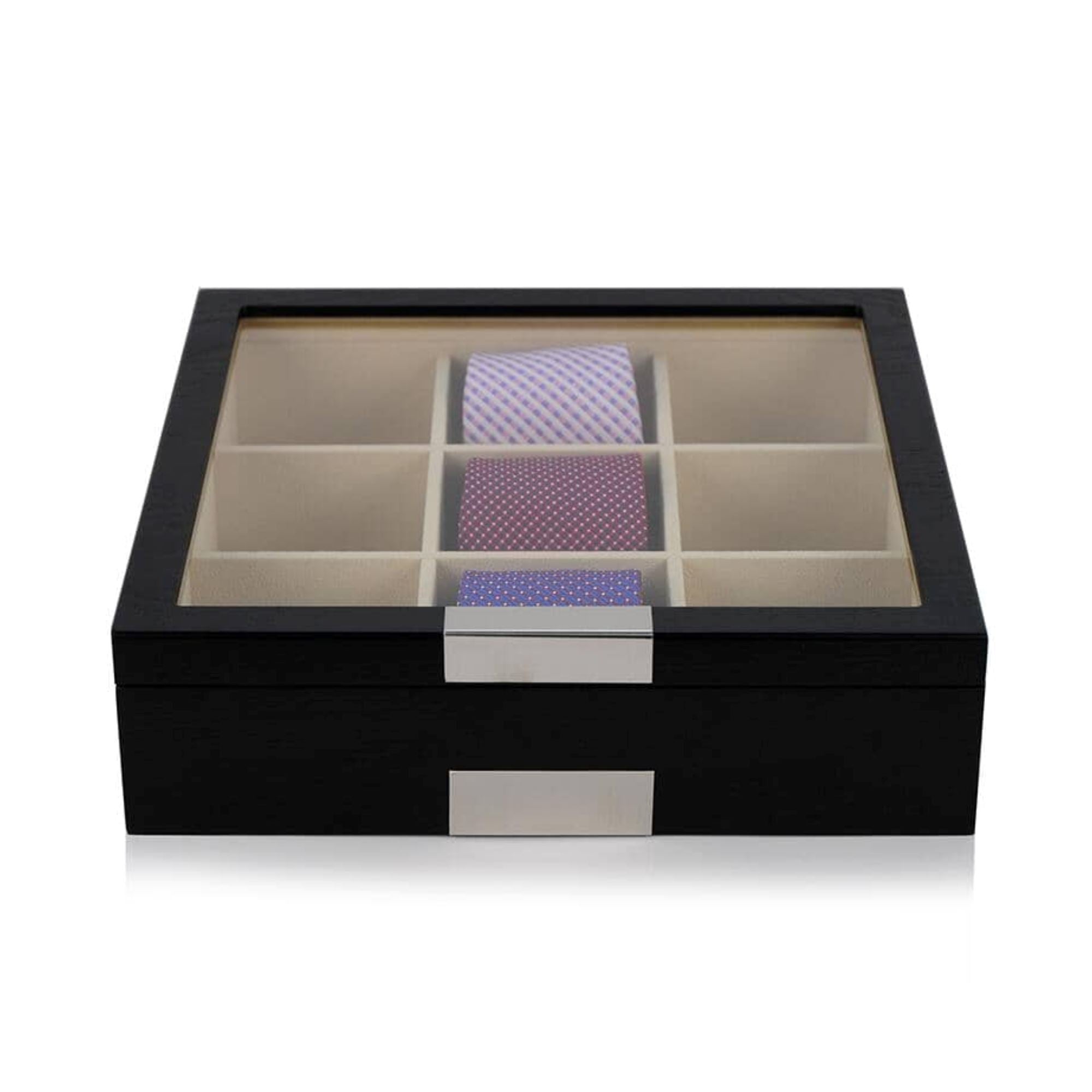 Seconds - Black Wooden Tie Box for 9 Seconds Clinks