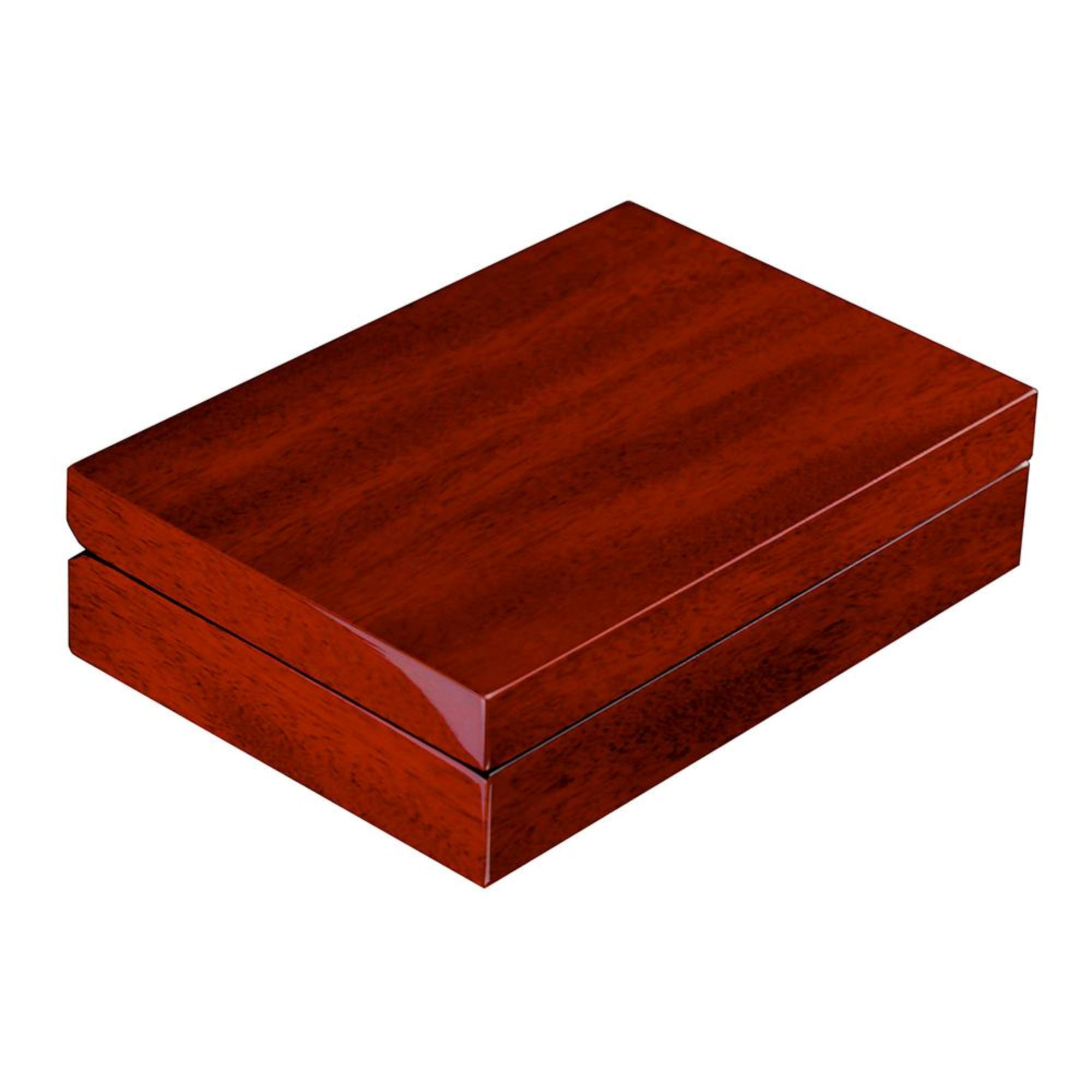 Seconds - 16 Pairs Wooden Cufflink Box Cherry (a)