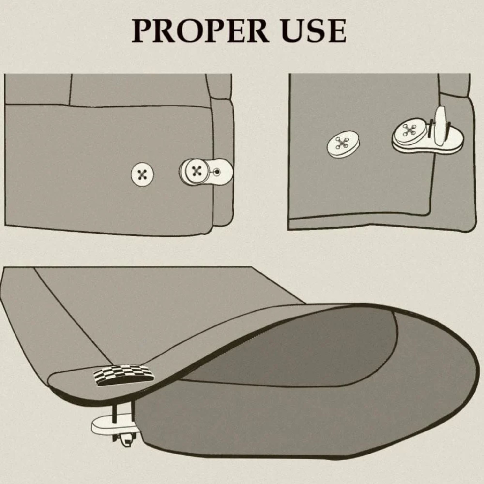 Seconds - Shirt Cuff Adapters - Wear Cufflinks on ANY dress shirt Seconds Clinks Australia