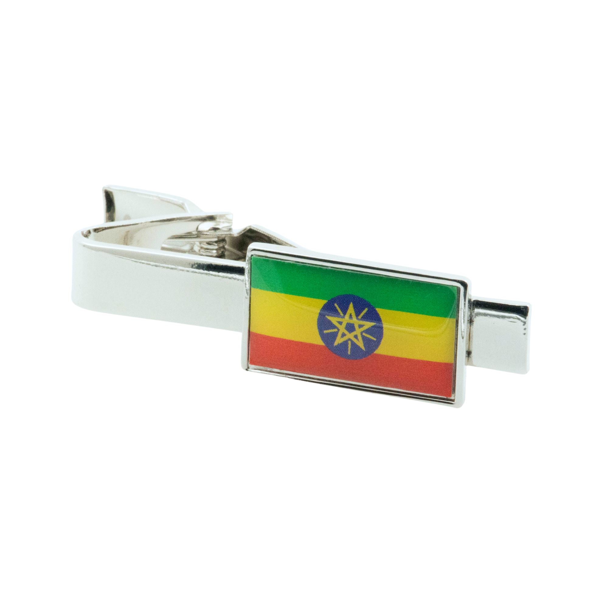 Flag of Ethiopia Tie Clip Tie Clips Clinks