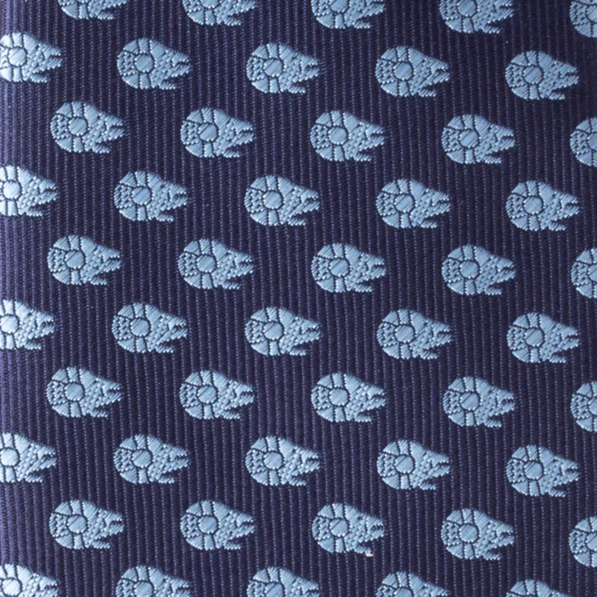 Star Wars Millennium Falcon Blue Tonal Mens Tie Ties Star Wars