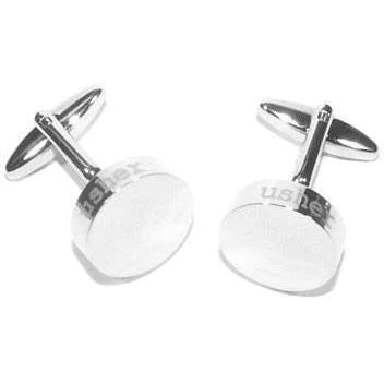 Usher Laser Etched Round Engravable Wedding Cufflinks Wedding Cufflinks Clinks Australia