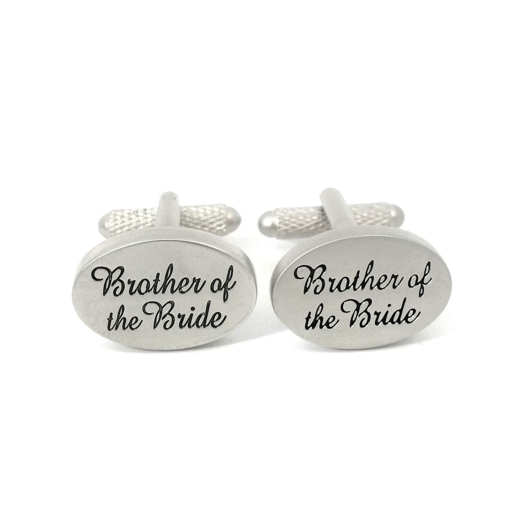 Brother of the Bride Script Wedding Cufflinks Wedding Cufflinks Clinks Australia