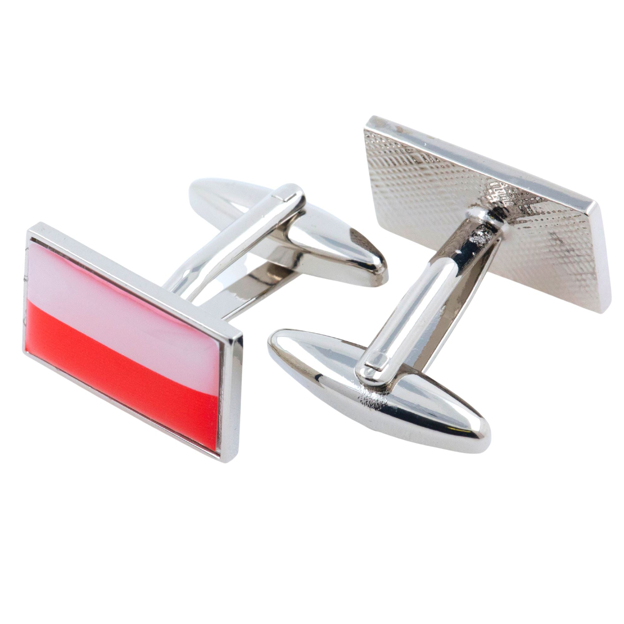 Flag of Poland Cufflinks Novelty Cufflinks Clinks
