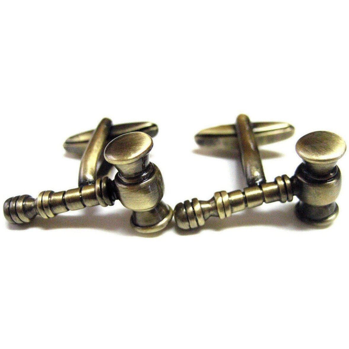Auctioneer / Judge Gavel Cufflinks Antique Novelty Cufflinks Clinks Australia Auctioneer / Judge Gavel Cufflinks Antique