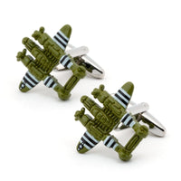 Green Fighter Jet Cufflinks Novelty Cufflinks Clinks Australia