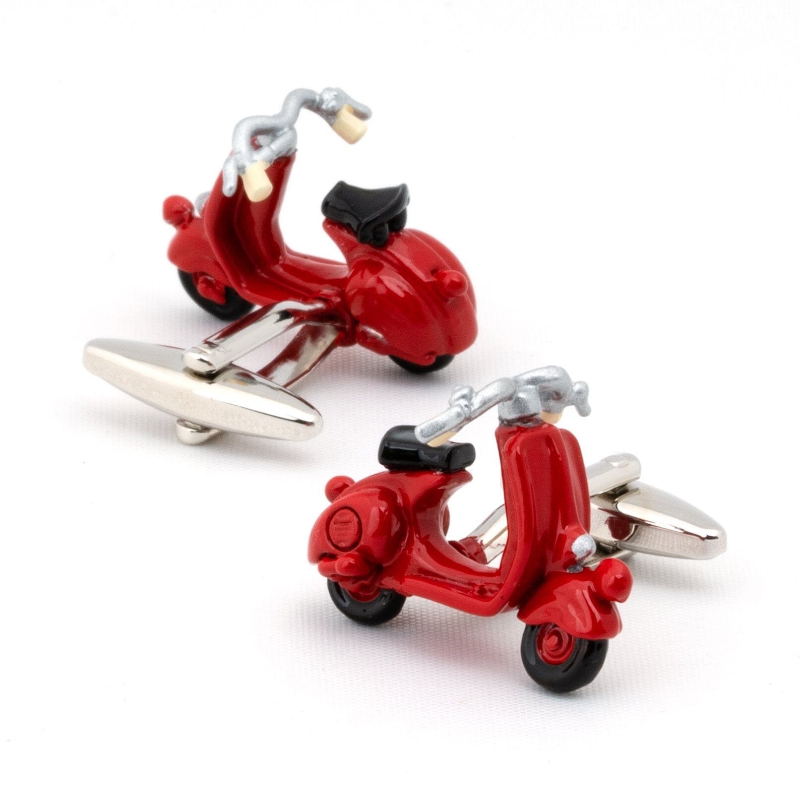 Red 3D Vespa Scooter Cufflinks Novelty Cufflinks Clinks Australia Red 3D Vespa Scooter Cufflinks