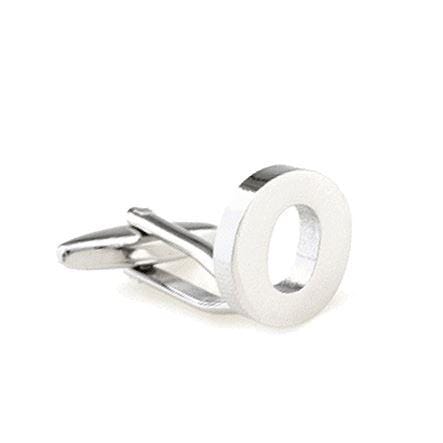 Silver Cut Out Initial Letter Cufflinks Classic & Modern Cufflinks Clinks Australia
