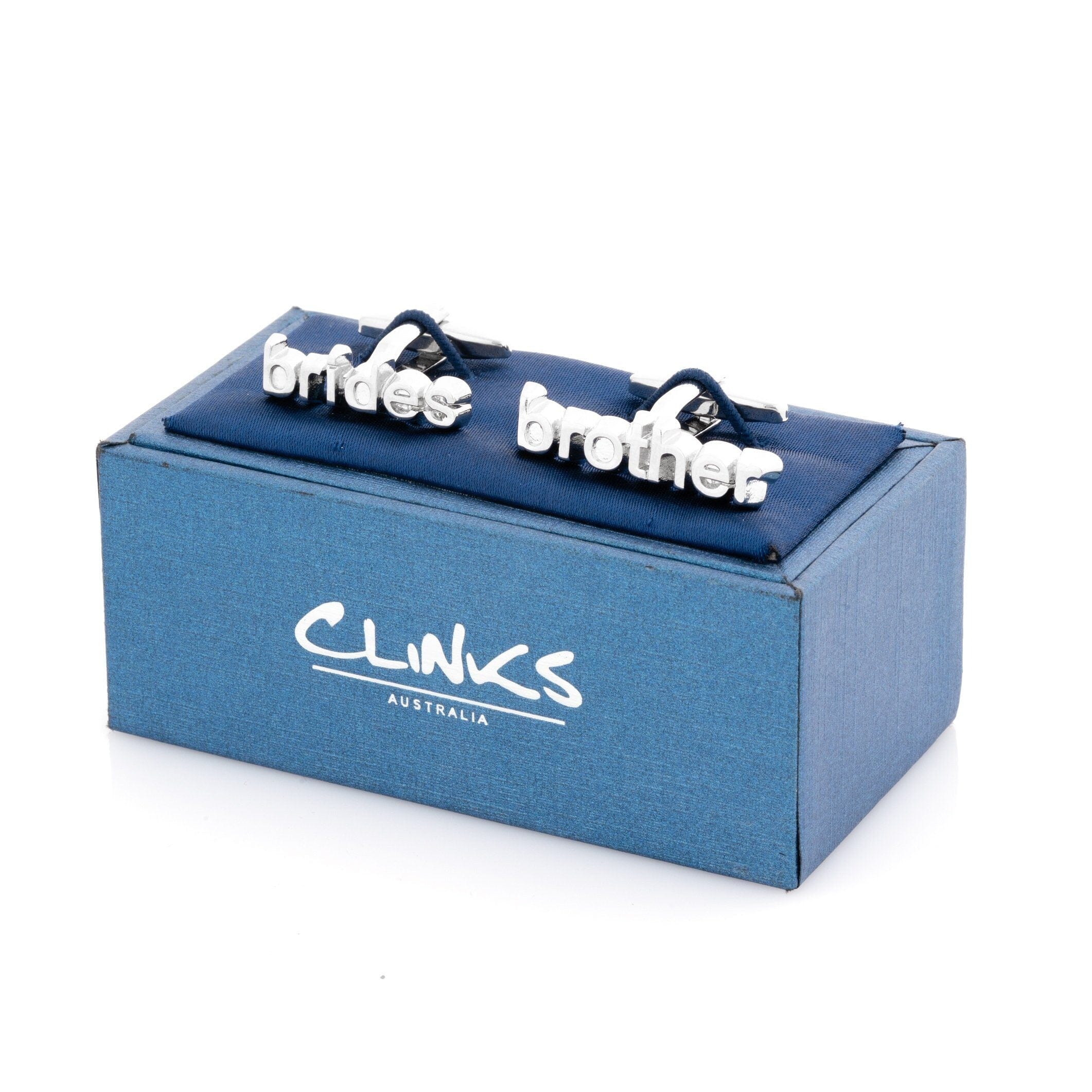 Brides Brother cut-out style Wedding cufflinks Wedding Cufflinks Clinks Australia