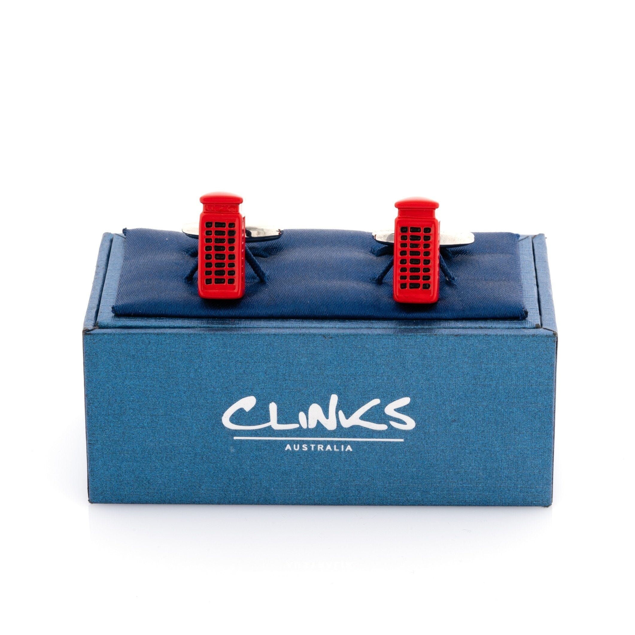 Red "London" Phone Booth Cufflinks Novelty Cufflinks Clinks Australia