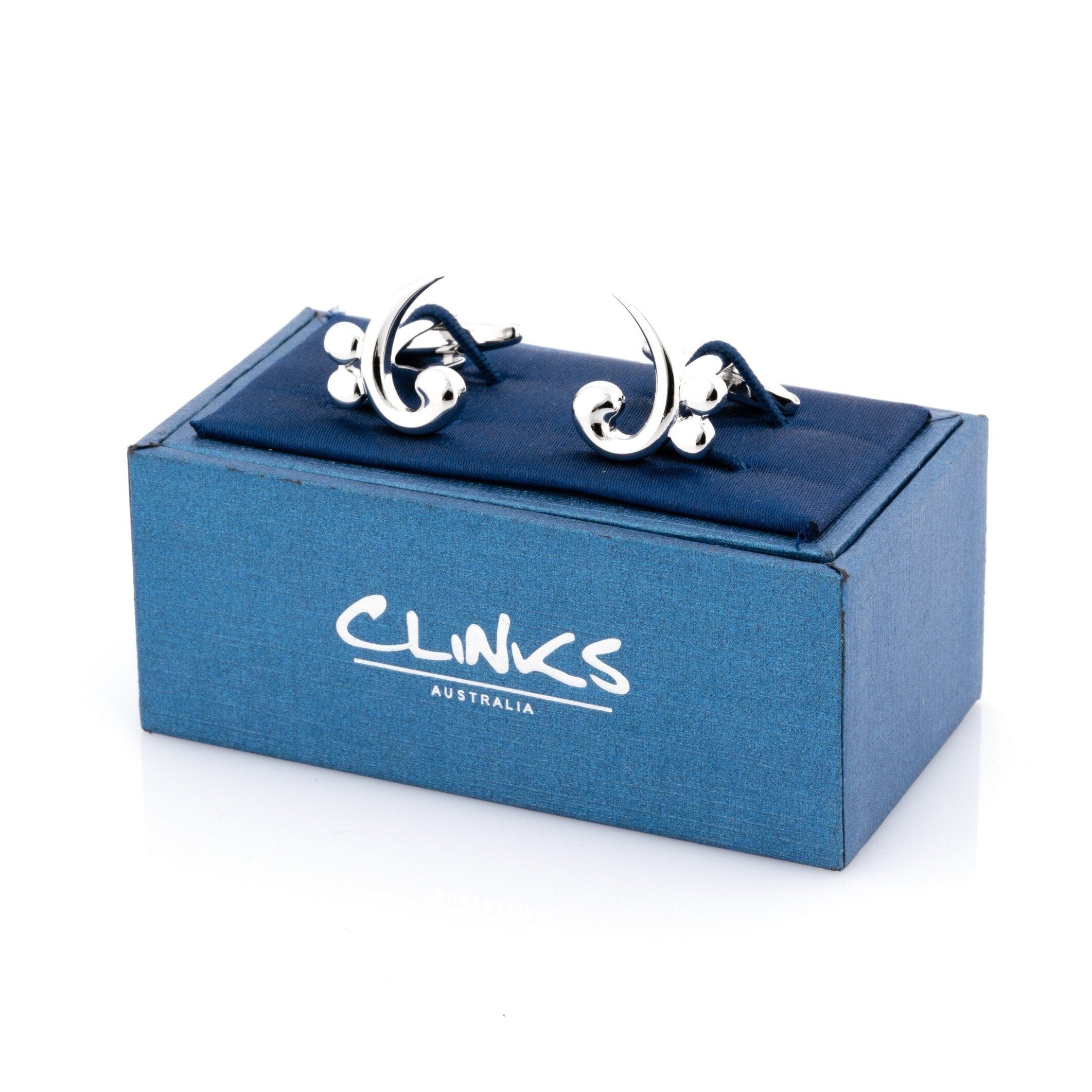Bass Clef Silver Cufflinks Silver Cufflinks Clinks Australia