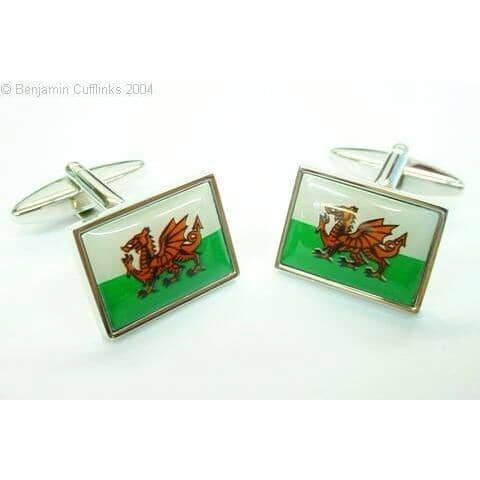 The Welsh Flag Cufflinks Novelty Cufflinks Clinks Australia The Welsh Flag Cufflinks
