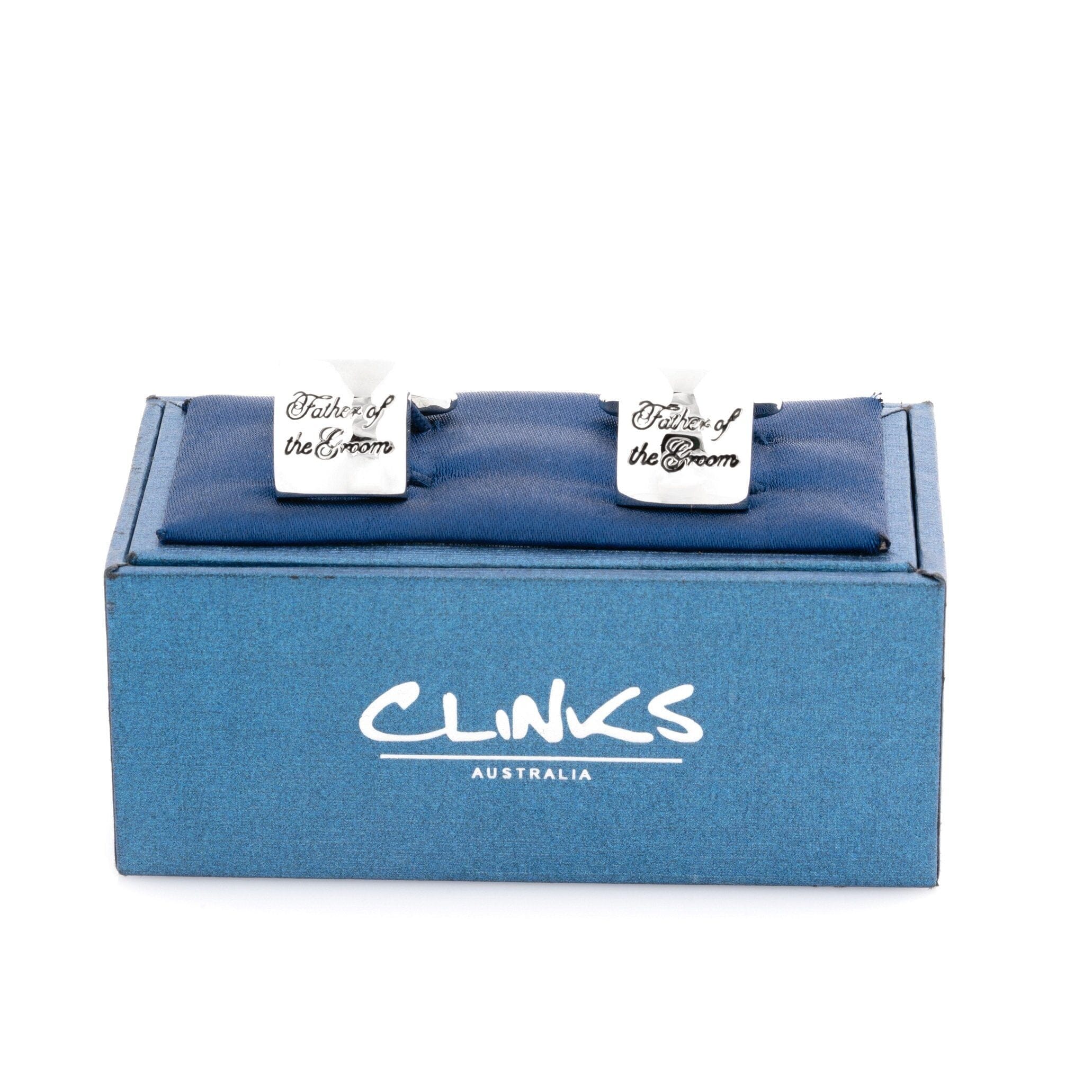 Father of the Groom Curved Wedding Silver Cufflinks Wedding Cufflinks Clinks Australia