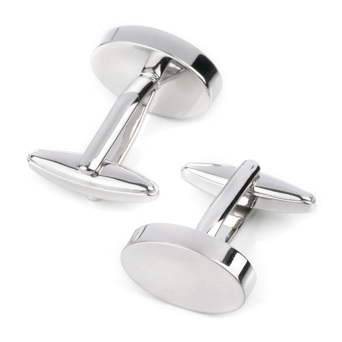 Oval Silver Engravable Cufflinks Engraving Cufflinks Clinks Australia