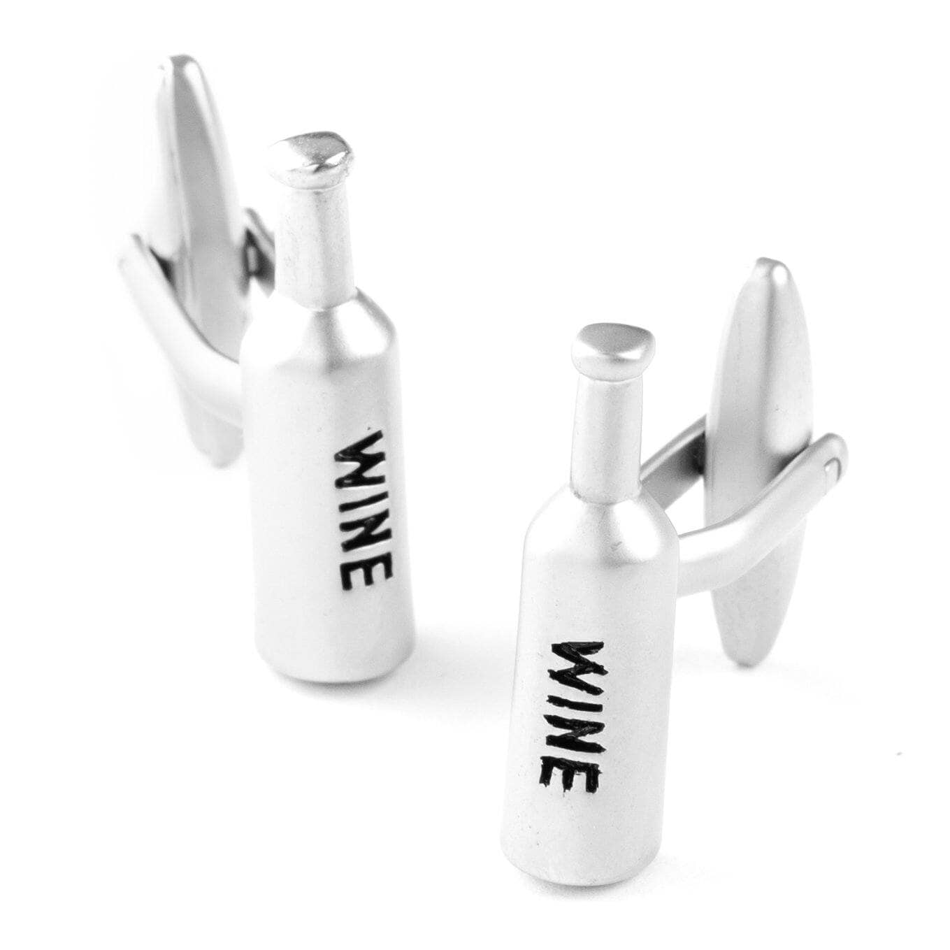 Silver Wine Bottle Cufflinks Novelty Cufflinks Clinks Australia
