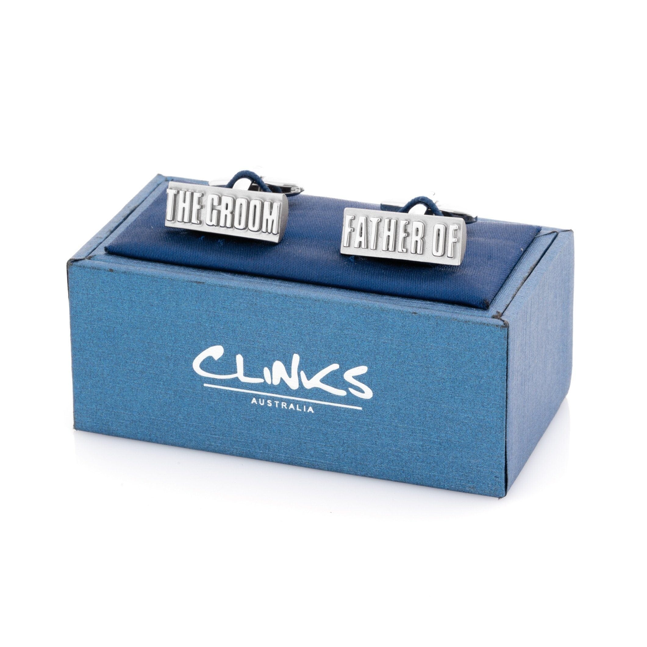 Father of the Groom Raised Lettering Wedding Cufflinks Wedding Cufflinks Clinks Australia
