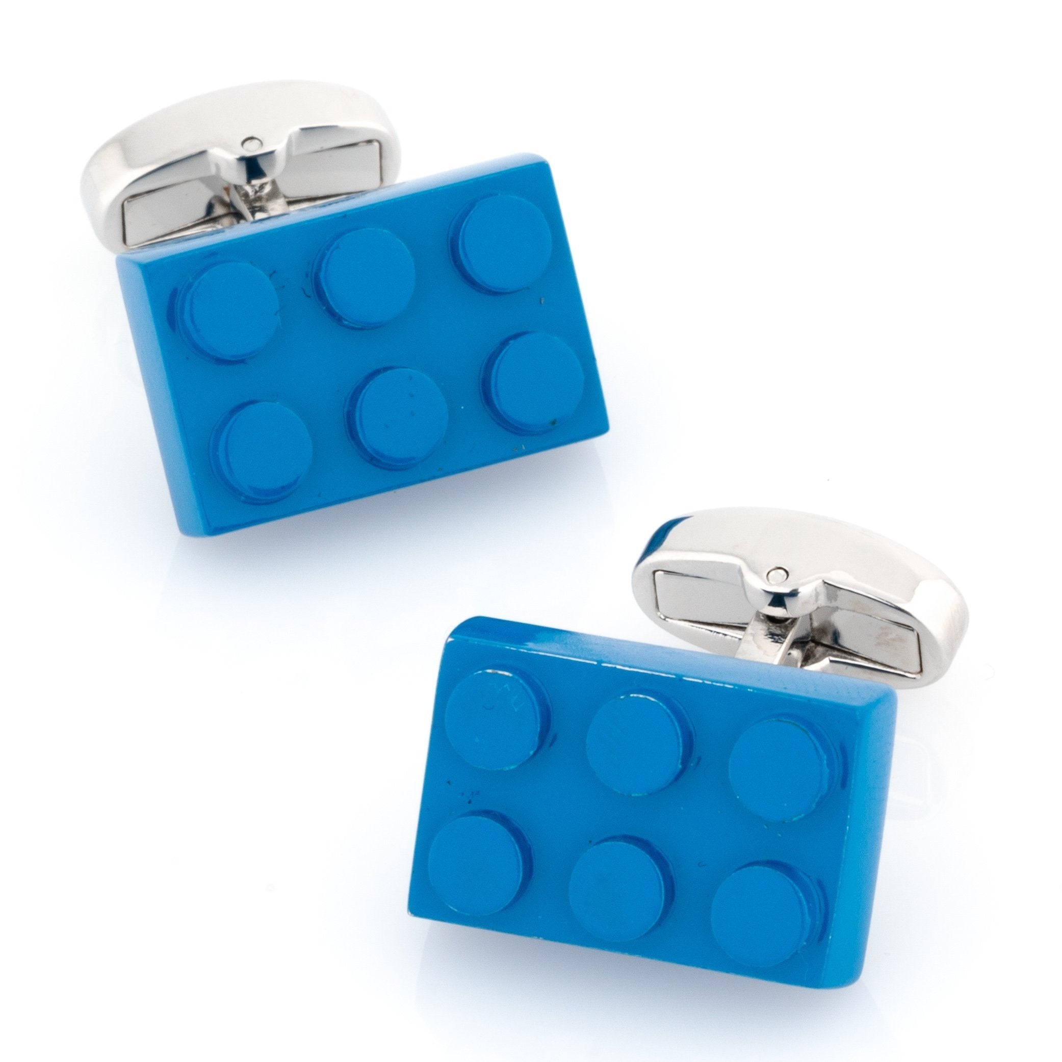 Blue Building Block Cufflinks Novelty Cufflinks Clinks Australia Blue Building Block Cufflinks