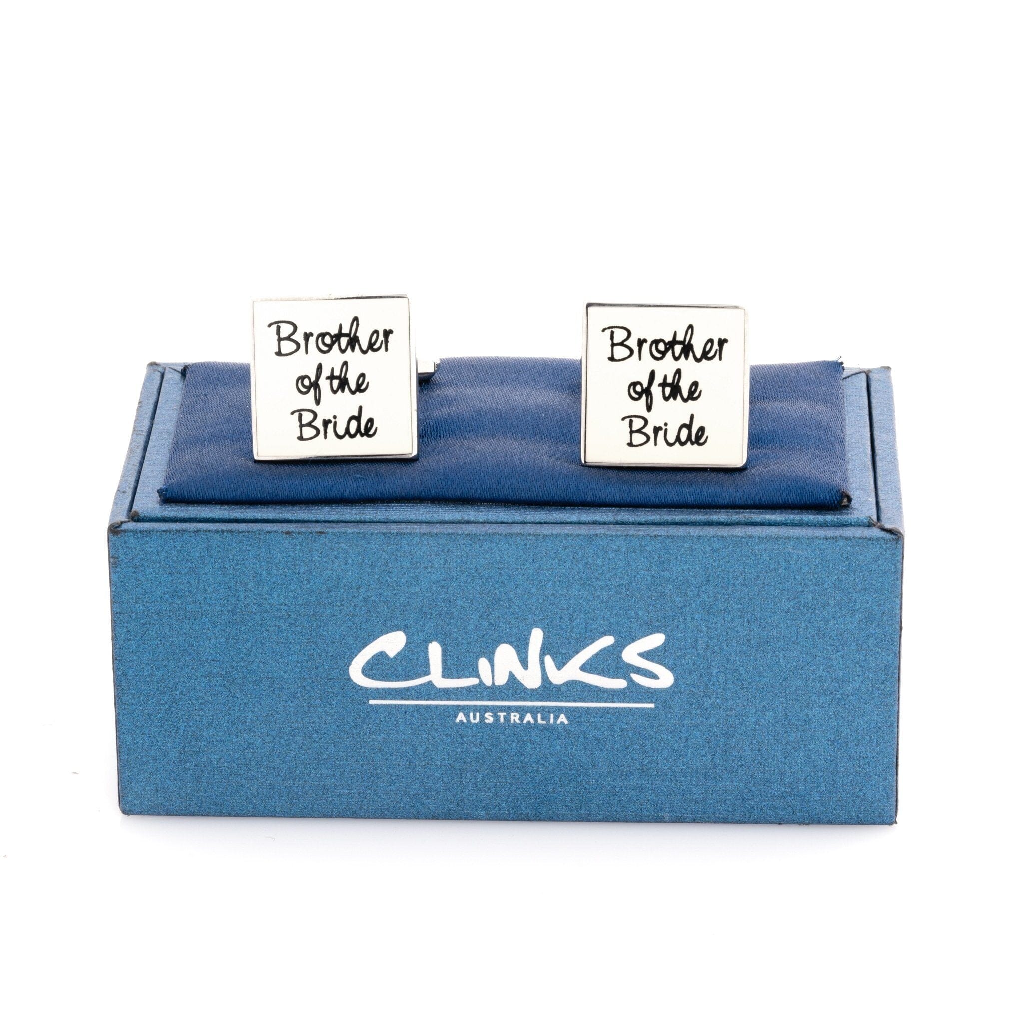 Brother of the Bride White Wedding Cufflinks Wedding Cufflinks Clinks Australia