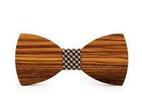 Zebra Wood Check Adult Bow Tie Bow Ties Clinks Australia Zebra Wood Check Adult Bow Tie
