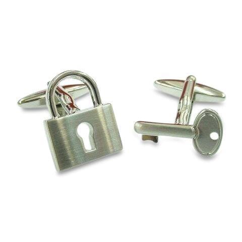 Padlock and Key Cufflinks Novelty Cufflinks Clinks Australia