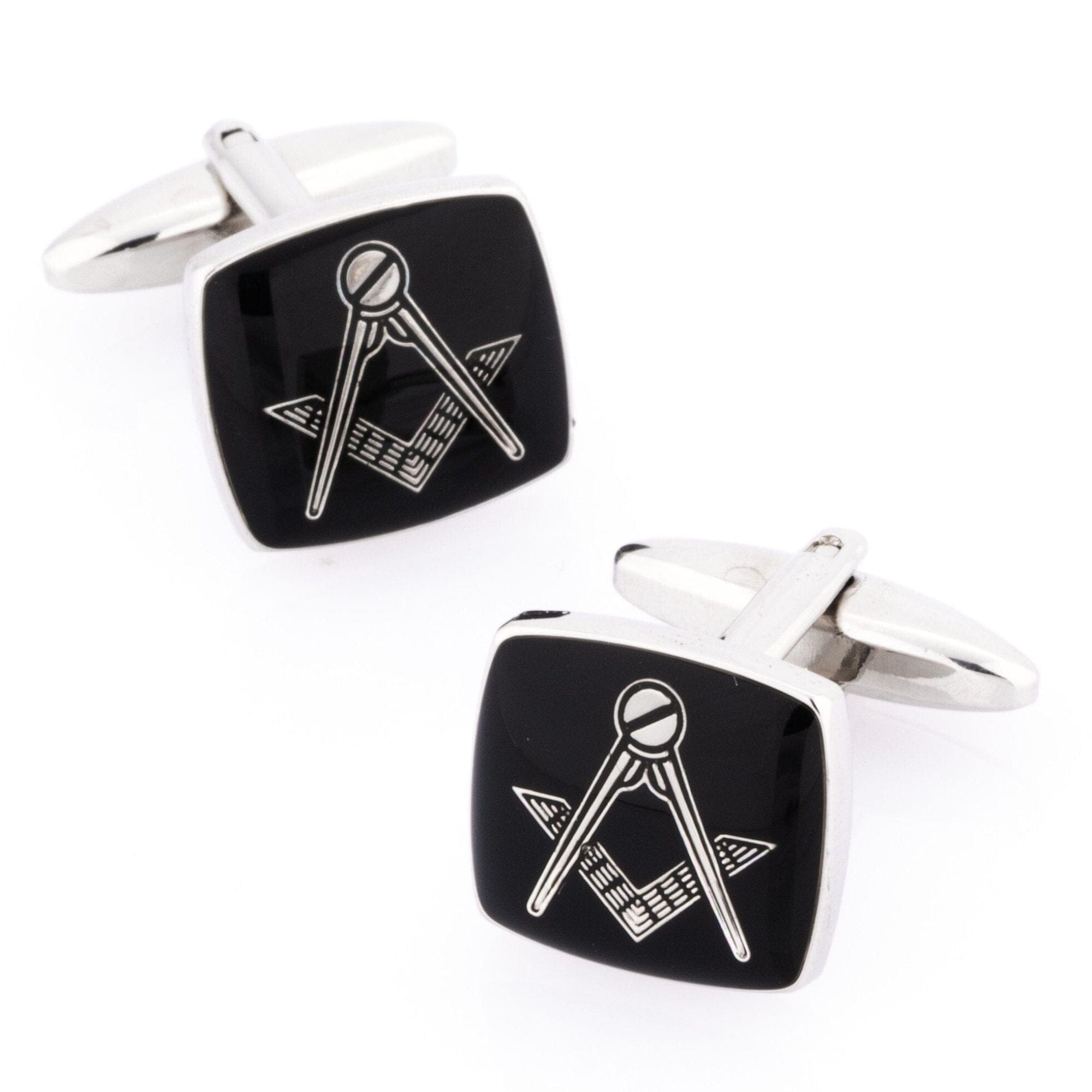 Freemason Masonic Black/Silver Cufflinks Novelty Cufflinks Clinks Australia