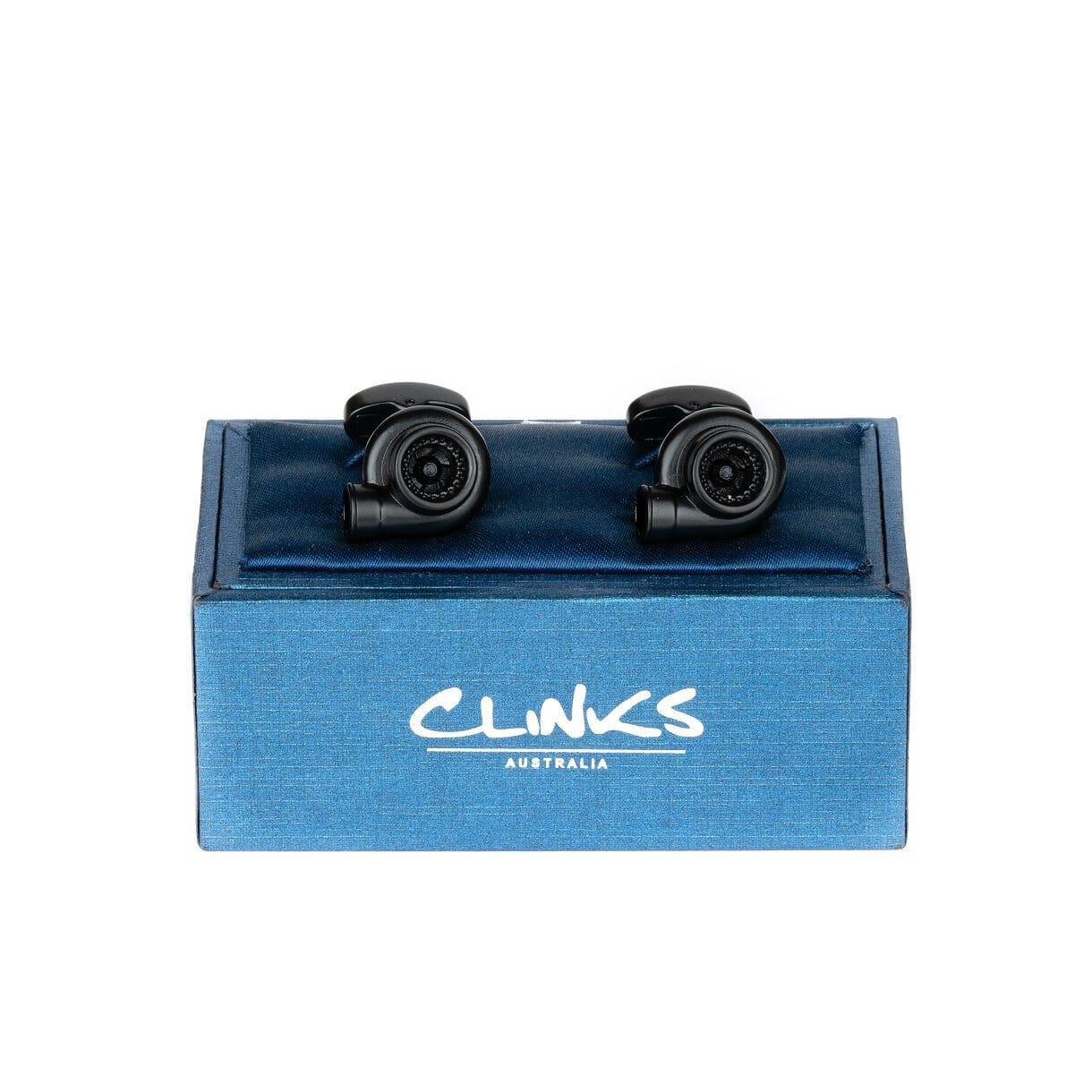 Black Turbo Cufflinks Novelty Cufflinks Clinks Australia